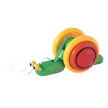 Plan Toys | Escargot à tirer - Comme des enfants