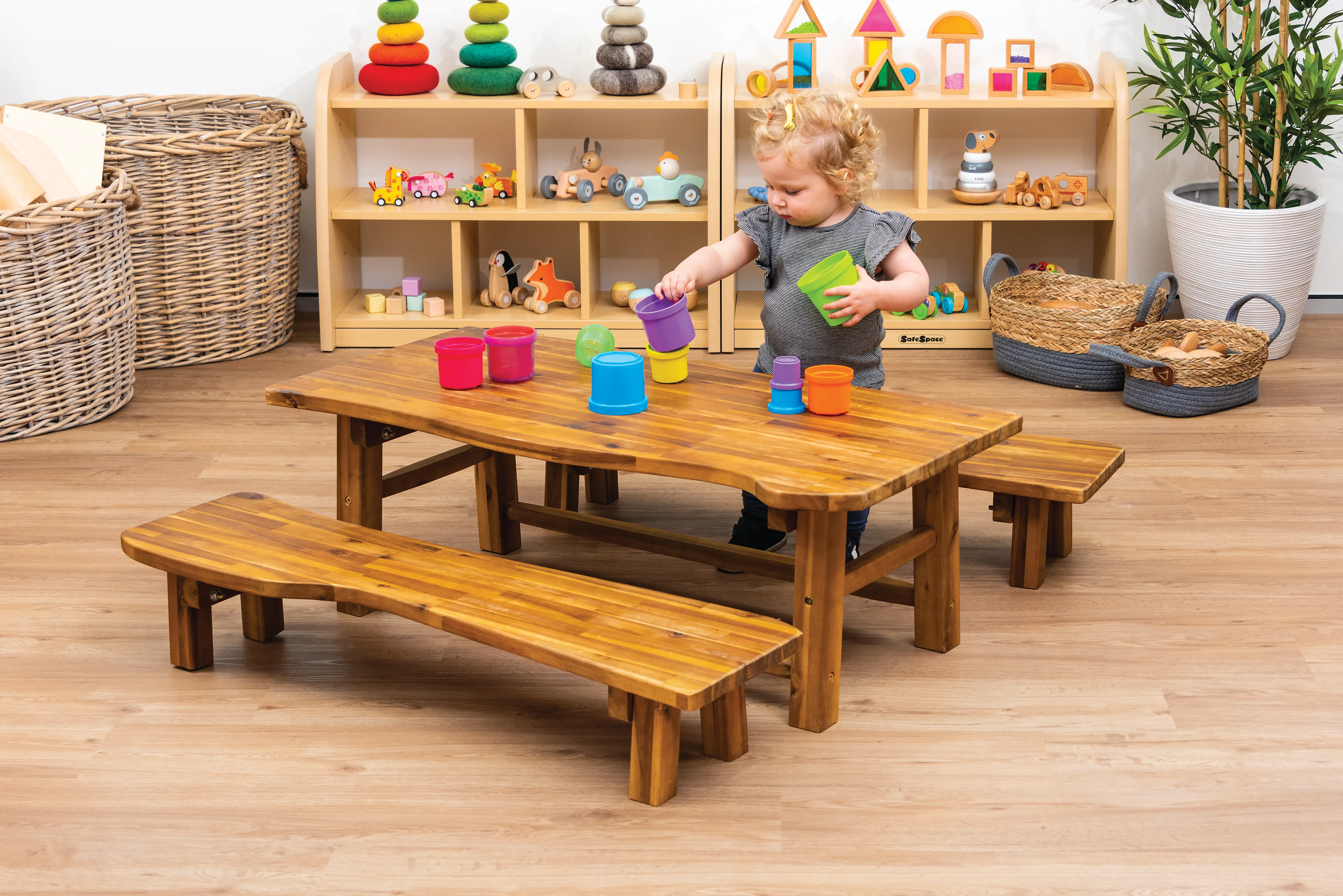 Kids table with bench online