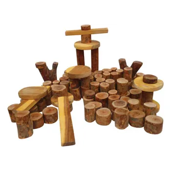 Natural wooden cheap tree blocks