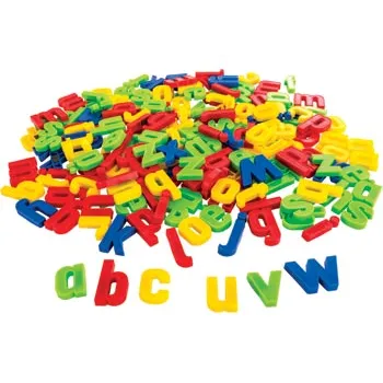 Magnetic Ridged Letters - Lower Case - 200 Pieces