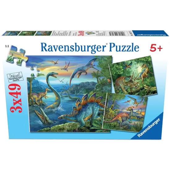 Dinosaur Fascination Puzzle 3x49pc Dinosaur Fascination Puzzle 3x49pc