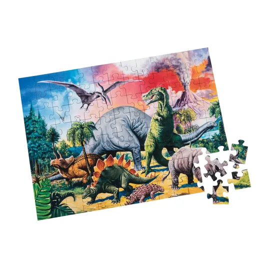 Among the Dinosaurs Puzzle - 100 piece Among the Dinosaurs Puzzle - 100 piece