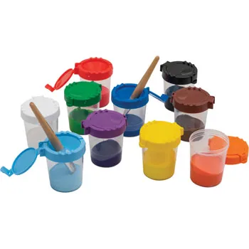 Creatistics Non -Spill Paint Pot - Set of 10