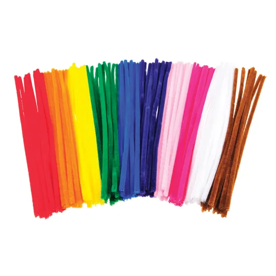 Creatistics Multicoloured Pipe Cleaners 30 cm- Pack of 100