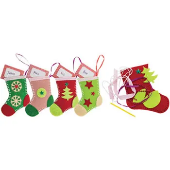 Threaders Christmas Stocking & Decorations Panel Kit -Crafter's