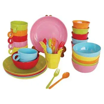 Colourful dinner set best sale