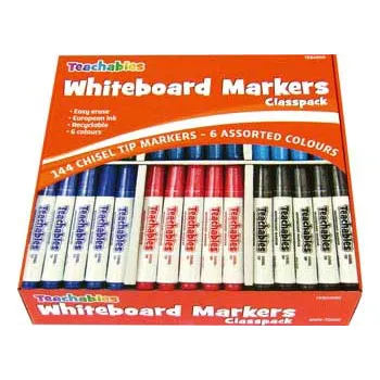 Teachables Chisel Tip Whiteboard Marker - Pack 144