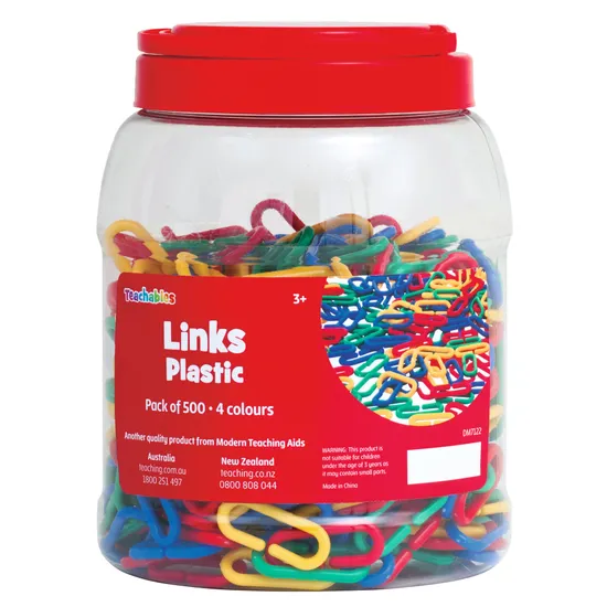 Counting Links - Set of 500 pc in Jar