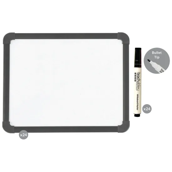 Teachables Whiteboards & Bullet Tip Markers Kit