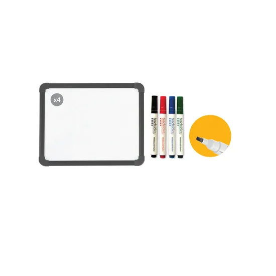 Teachables Blank Whiteboards, Tri Markers & Mini Eraser Kit