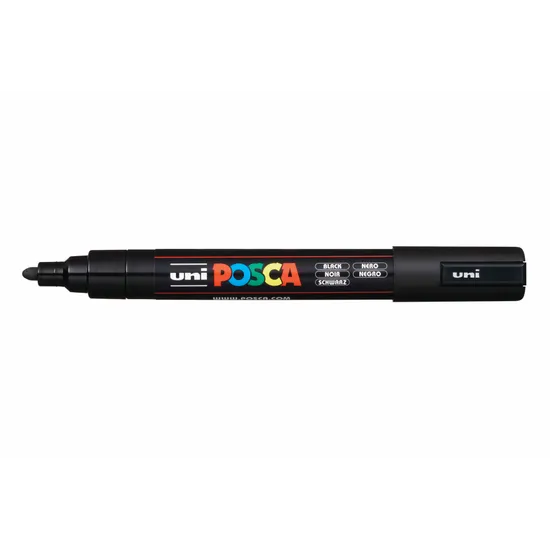 POSCA Marker Assorted Black - Pack of 8